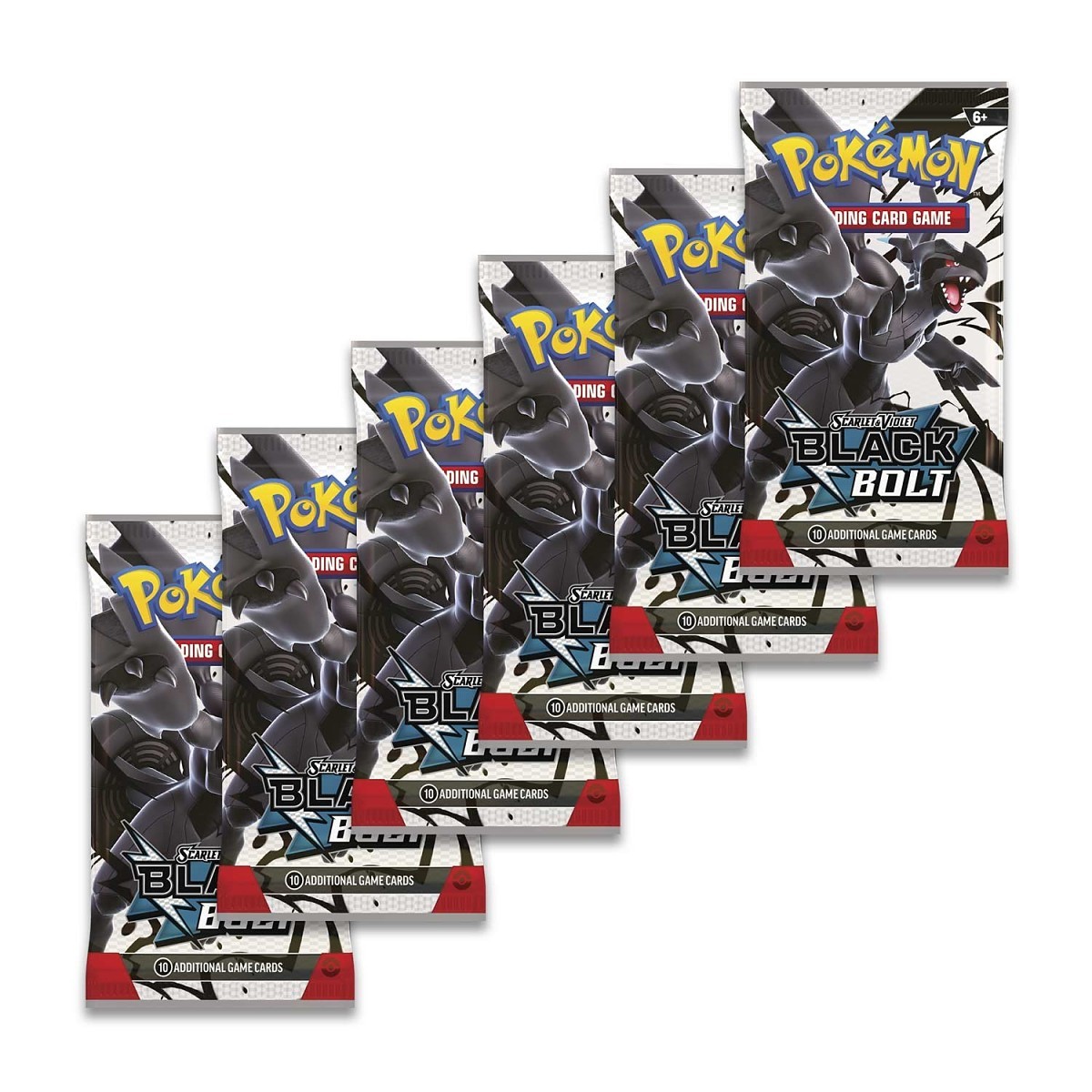 Pokemon Scarlet & Violet - Black Bolt Booster Bundle (6 packs)